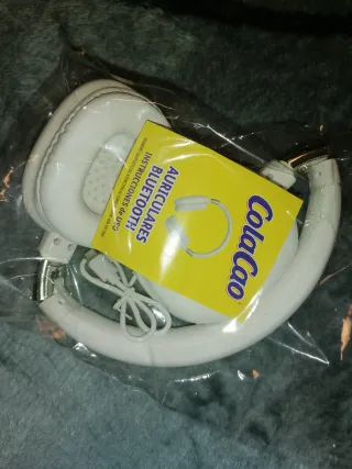 Auriculares Bluetooth ColaCao Blancos Nuevos