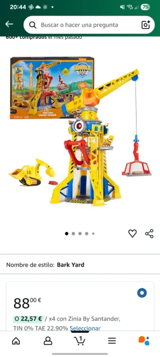 Grúa Patrulla Canina con accesorios