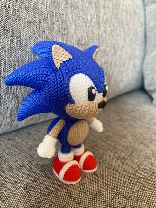 Sonic 3D Pelúcia Azul e Vermelho