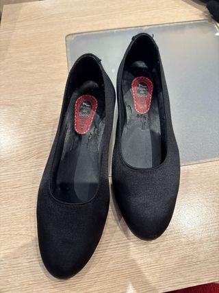 Zapatos de raso tacón bajo Pasos de baile Talla 34
