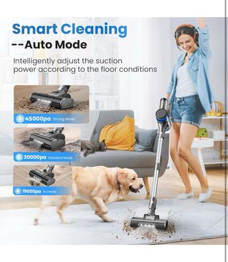 Aspirapolvere Senza Fili Potente 45000Pa