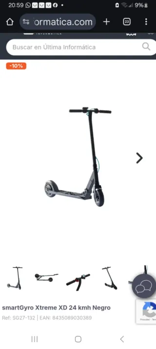 Patinete Eléctrico SmartGyro Xtreme XD V4