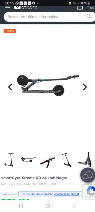 Patinete Eléctrico SmartGyro Xtreme XD V4