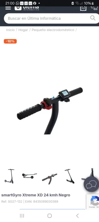 Patinete Eléctrico SmartGyro Xtreme XD V4