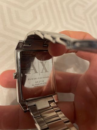 Reloj Armani Exchange AX Negro y Plateado