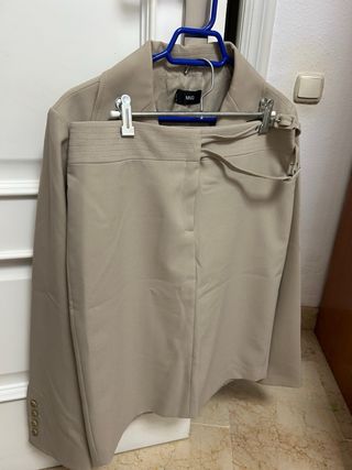 Traje de chaqueta MNG beige