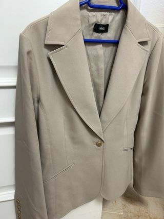 Traje de chaqueta MNG beige