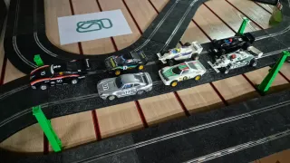 Scalextric Exin Antiguo + Varios Coches.
