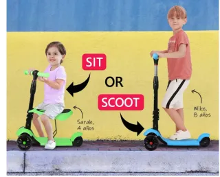 Patinete infantil 3 ruedas azul