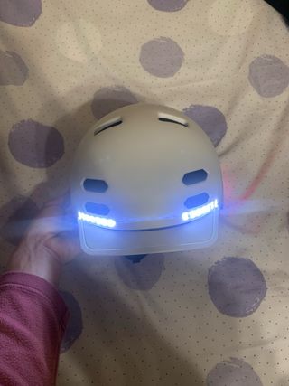 Casco SmartGyro blanco patinete/bici