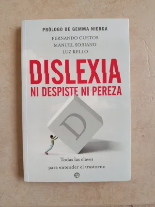 Libro Dislexia: Ni despiste ni pereza
