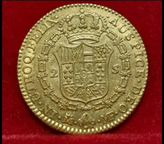 Moneda 2 Escudos Carlos IV 1794 Madrid MBC+
