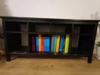 Mueble TV Ikea Hemnes Negro 3 Piezas