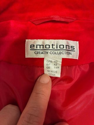 Giacca vintage rossa