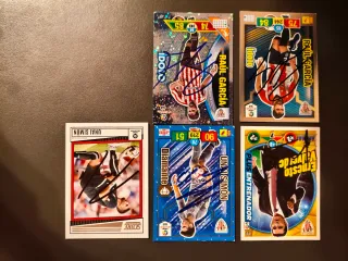 Lote cromos Athletic Club firmados