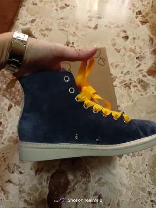 Panchic Scarpe Donna Blu e Gialle