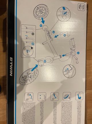 Bicicleta Infantil B'Twin Negra y Amarillo