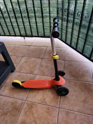 Patinete infantil 3 ruedas rojo