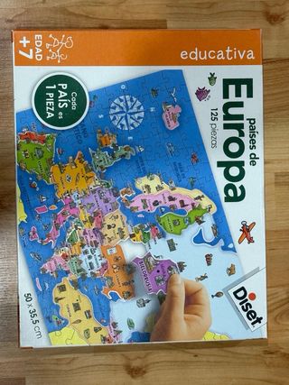 Puzzle educativo Europa 125 piezas