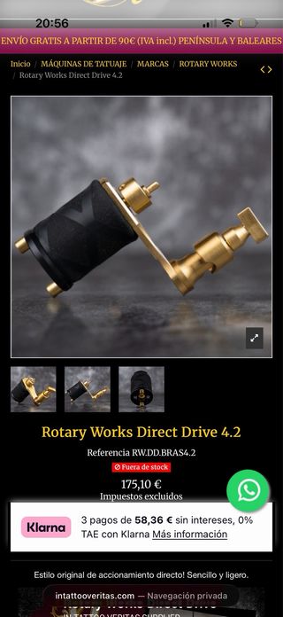 Máquina Rotativa Tatuar Direct Drive