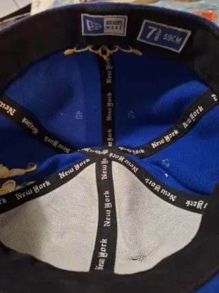 Gorra RW NY Azul y Dorada + Gorra NY sin marca