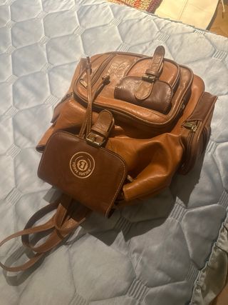 Bolso Mochila Bolsos Ampo Marrón