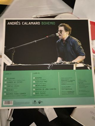 Vinilo Andrés Calamaro Bohemio firmado
