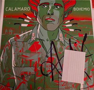 Vinilo Andrés Calamaro Bohemio firmado