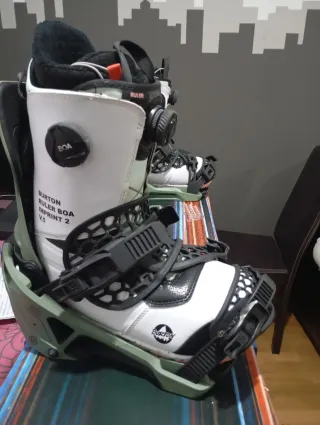 Conjunto Nidecker Supermatic y Burton Doble Boa