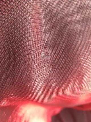 Vestido fiesta largo rojo y negro