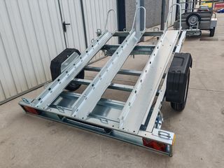 NUEVO: Remolque motos basculante y plegable 750 kg