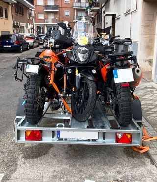 NUEVO: Remolque motos basculante y plegable 750 kg