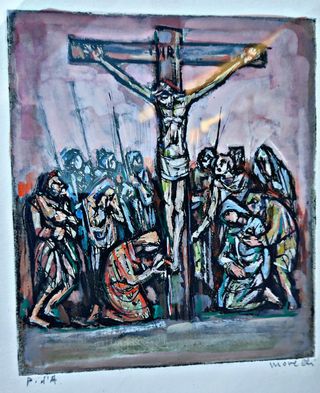 Quadro religioso Morelli Crocifissione