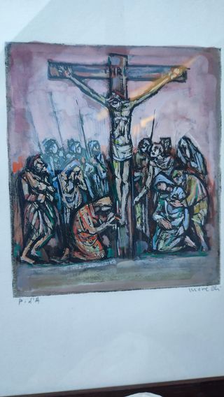 Quadro religioso Morelli Crocifissione