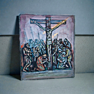 Quadro religioso Morelli Crocifissione