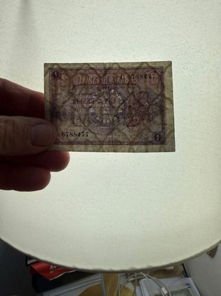 Lote 5 Billetes Españoles Pesetas 1937