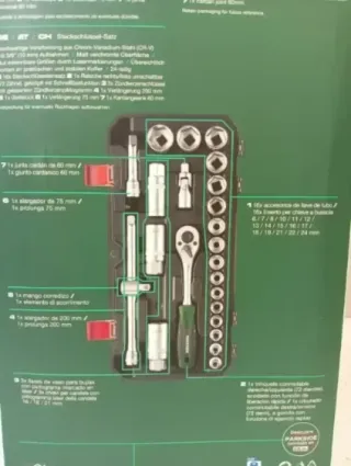 Set Llaves Carraca 3/8 PARKSIDE