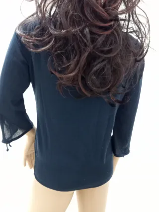 Giacchino blu navy in maglia di  cotone tg M