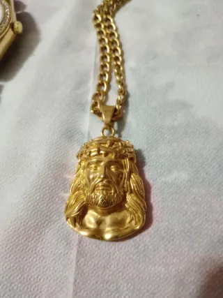Orologio LIGE e Collana con Cristo Oro