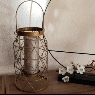 Candelabro dorado 40 cm