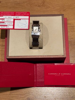 Reloj Carrera y Carrera TF Mujer Acero y Blanco
