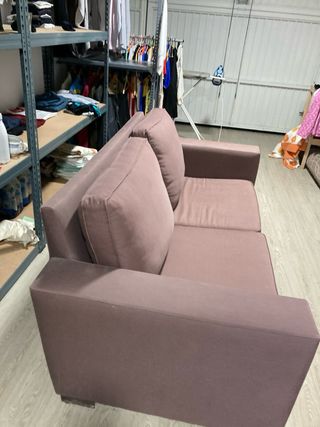 Sofá cómodo rosa/marrón