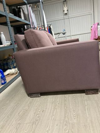 Sofá cómodo rosa/marrón