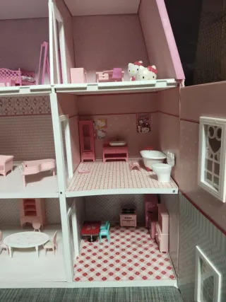 Casa de Muñecas Hello Kitty Rosa