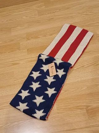 Bufanda cerrada unisex bandera USA mujer hombre