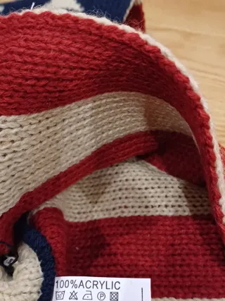 Bufanda cerrada unisex bandera USA mujer hombre