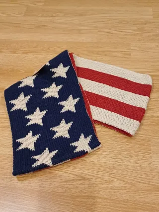 Bufanda cerrada unisex bandera USA mujer hombre