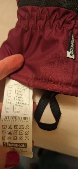 Guantes Wedze talla 8 años