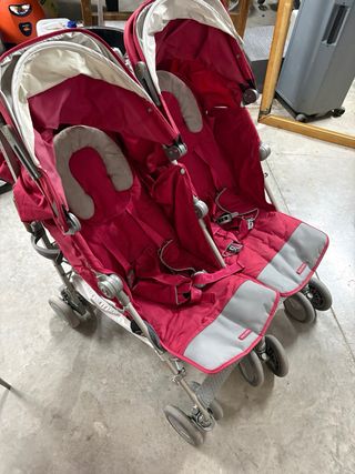 Carrito Gemelar Maclaren Rojo