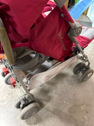 Carrito Gemelar Maclaren Rojo